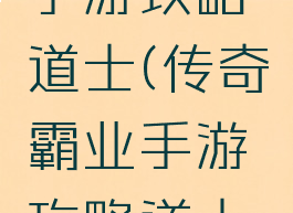 传奇霸业手游攻略道士(传奇霸业手游攻略道士技能加点)