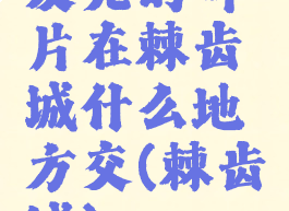 发光的碎片在棘齿城什么地方交(棘齿城)