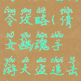 倩女幽魂手游大盗追击令攻略(倩女幽魂手游大盗追击令攻略大全)