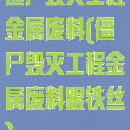 僵尸毁灭工程金属废料(僵尸毁灭工程金属废料跟铁丝)