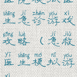 医院模拟医生急诊游戏攻略(急救医生模拟游戏)