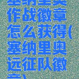 塞纳里奥作战徽章怎么获得(塞纳里奥远征队徽章)