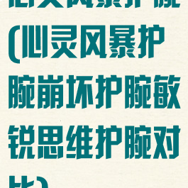 心灵风暴护腕(心灵风暴护腕崩坏护腕敏锐思维护腕对比)