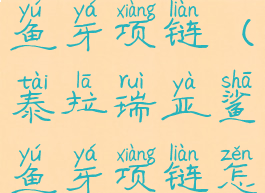 泰拉瑞亚鲨鱼牙项链(泰拉瑞亚鲨鱼牙项链怎么获得)