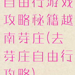 自由行游戏攻略秘籍越南芽庄(去芽庄自由行攻略)